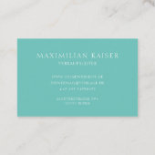 Carte De Visite Monogramme minimal Visitenkarte (Dos)