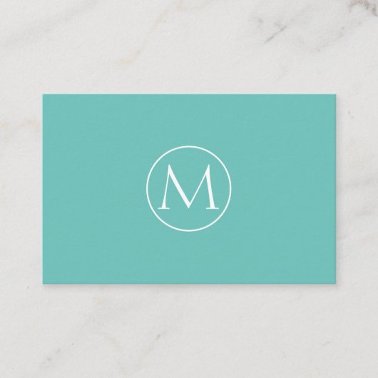 Carte De Visite Monogramme minimal Visitenkarte (Devant)