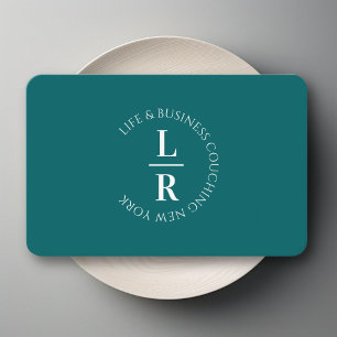 Carte De Visite Monogramme, minimaliste de l'industrie pétrolière