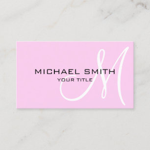Carte De Visite Monogramme minimaliste de shampooing professionnel