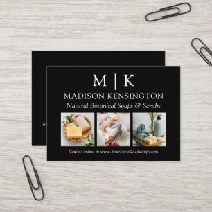 Carte De Visite Monogramme minimaliste ou ajouter un logo Business