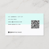 Carte De Visite Monogramme minimaliste pastel (Dos)