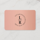 Carte De Visite Monogramme, minimum de cuivre Gold Business (Devant)