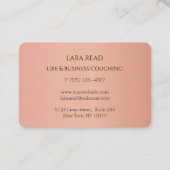 Carte De Visite Monogramme, minimum de cuivre Gold Business (Dos)