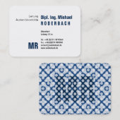 Carte De Visite Monogramme Mit (Devant / Derrière)