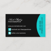 Carte De Visite Monogramme moderne (Dos)