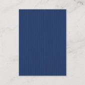 Carte De Visite Monogramme moderne bleu blanc dodu professionnel (Dos)