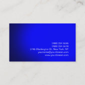 Carte de visite Monogramme moderne bleu clair (Dos)