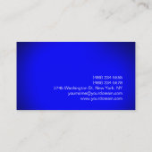 Carte de visite Monogramme moderne bleu clair (Dos)