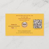 Carte De Visite Monogramme moderne Boulangerie professionnelle Jau (Dos)