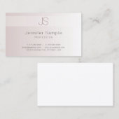 Carte De Visite Monogramme moderne créatif Modèle élégant tendance (Devant / Derrière)