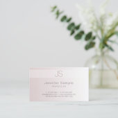 Carte De Visite Monogramme moderne créatif Modèle élégant tendance (Debout devant)