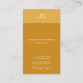Carte De Visite Monogramme moderne créatif Modèle vertical tendanc (Dos)