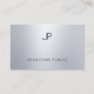 Carte De Visite Monogramme moderne de charme de sembler élégant