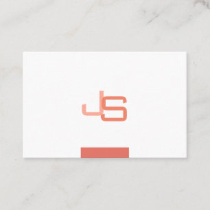 Carte De Visite Monogramme Moderne Élégant Modèle Professionnel