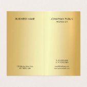 Carte De Visite Monogramme moderne élégant professionnel glamour o (Intérieur déplié)