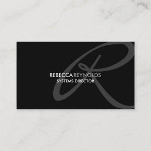 Carte De Visite Monogramme moderne et élégant