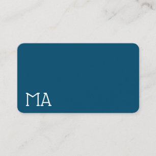 Carte De Visite Monogramme moderne et élégant