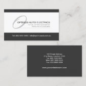 Carte De Visite Monogramme moderne et élégant (Devant / Derrière)