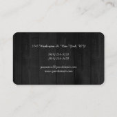 Carte De Visite Monogramme moderne féminin professionnel minimalis (Dos)