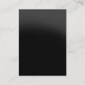 Carte de visite monogramme moderne gris tendance (Dos)