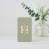 Carte De Visite Monogramme moderne Logo C Société (Debout devant)