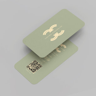 Carte De Visite Monogramme moderne Logo C Société
