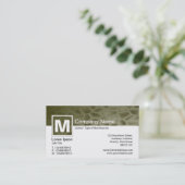 Carte De Visite Monogramme moderne - Manna (Debout devant)