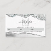 Carte De Visite Monogramme moderne maquillage de beauté Élégant pr (Devant)