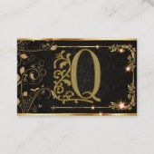 Carte De Visite Monogramme Moderne Masculin Professionnel Unique (Devant)