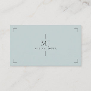 Carte De Visite Monogramme moderne minimaliste professionnel Dusty