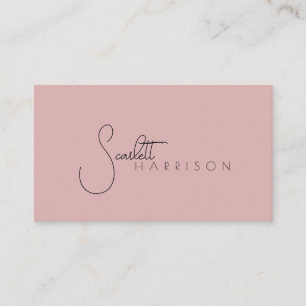 Carte De Visite Monogramme moderne minimaliste professionnel Dusty