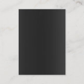 Carte De Visite Monogramme moderne moderne moderne noir gris orang (Dos)