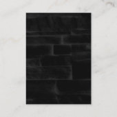 Carte De Visite Monogramme moderne noir gris rouge (Dos)