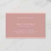 Carte De Visite Monogramme moderne professionnel Élégant Simple Pl (Dos)