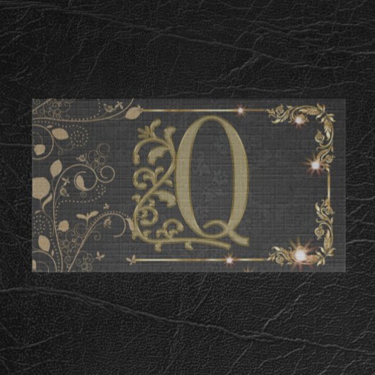 Carte De Visite Monogramme Moderne Professionnel Masculin Unique