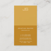 Carte De Visite Monogramme moderne professionnel Modèle vertical (Dos)