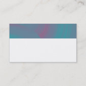 Carte De Visite Monogramme moderne - Roues Abstraites - Couleurs (Dos)