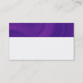 Carte De Visite Monogramme moderne - Roues Abstraites - Violet (Dos)