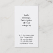 Carte De Visite Monogramme moderne (tableau noir) (Dos)