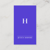 Carte De Visite Monogramme moderne tendance Médias sociaux Electri (Dos)