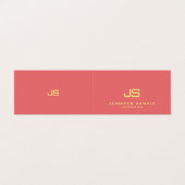 Carte De Visite Monogramme moderne tendance Réserver Meilleur Rése (Extérieur déplié)