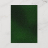 Carte De Visite Monogramme moderne tendance Vertical Vert (Dos)