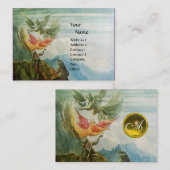 Carte De Visite MONOGRAMME MONOGRAMME GEMSTONE jaune topaz (Devant / Derrière)