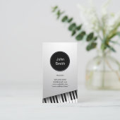 Carte De Visite Monogramme Musicien de piano moderne Musique (Debout devant)