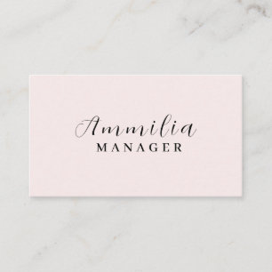 Carte De Visite Monogramme neutre Design minimaliste moderne