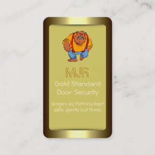 Carte De Visite Monogramme, Nightclub Door Security, effet or