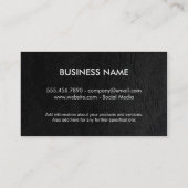 Carte De Visite Monogramme / Noir (Dos)