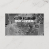 Carte De Visite Monogramme noir blanc élégant moderne (Dos)