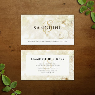 Carte De Visite Monogramme or glamour Parties scintillant Bokeh